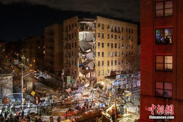 英超狼队万博ManBetX下载 好意思国纽约一栋近百年房龄住户楼发生部分垮塌
